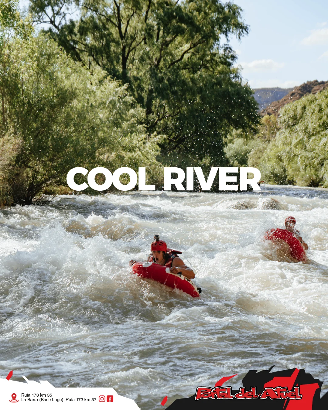 Cool river en el río Atuel